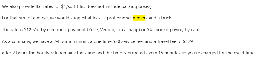 mover quote